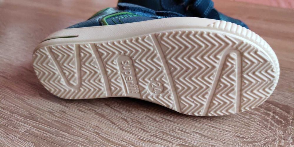 Детски обувки, кецове, естествена кожа и велур, Superfit, 24 номер