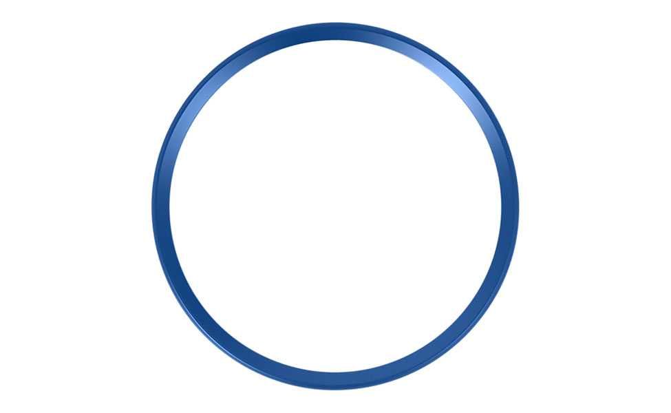 Ornament metalic rotund volan (rosu / albastru) - Audi (2 dimensiuni)