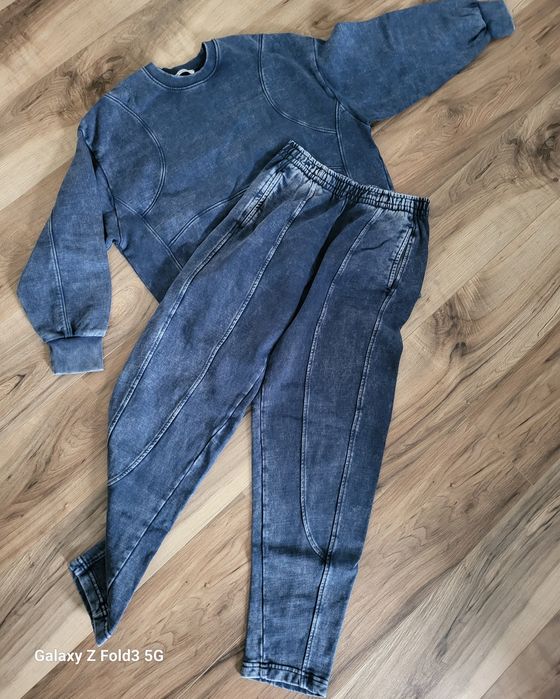 Trening 2 piese Zara, unisex, larg, Baggy, marime S, bumbac 95%