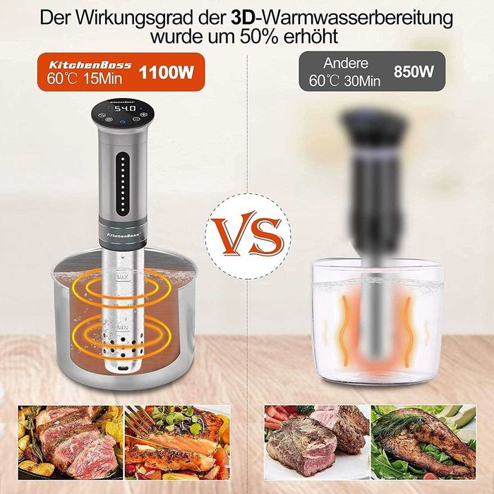 Су Вид машина KitchenBoss Sous Vide Garer (G310S) 1100W