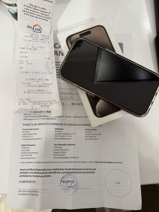 Iphone 15 pro Garantie 11.2026