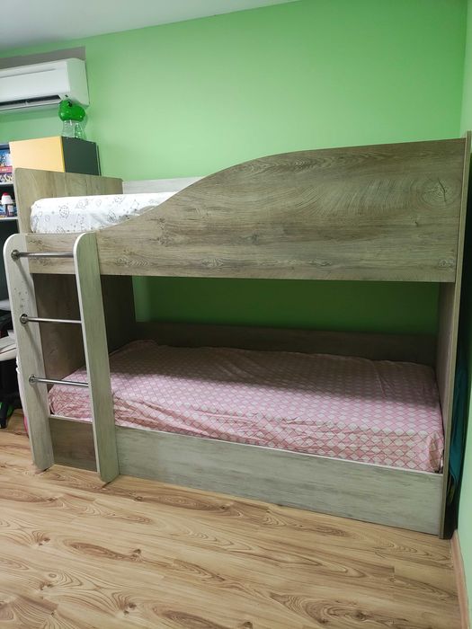 Двуетажно детско легло БЕЗ МАТРАЦИ