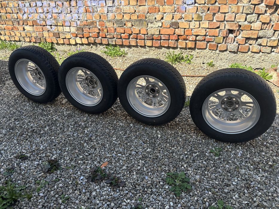 Set jante aliaj R 15 (5x112) cu anvelope 195/65R15, merg pe Seat,VW,Skoda,Audi