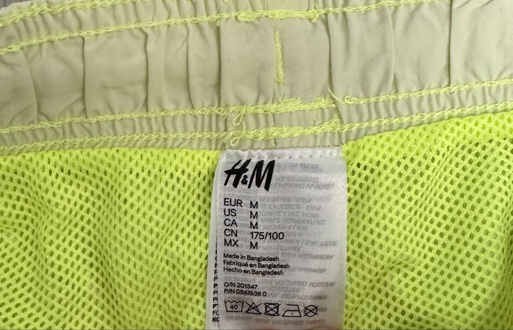 Short de baie neon H&M