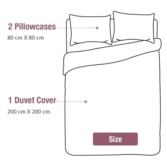 Set lenjerie pat Lekesky – roz cu volănașe (ruffle), 200x200 cm, 3 piese