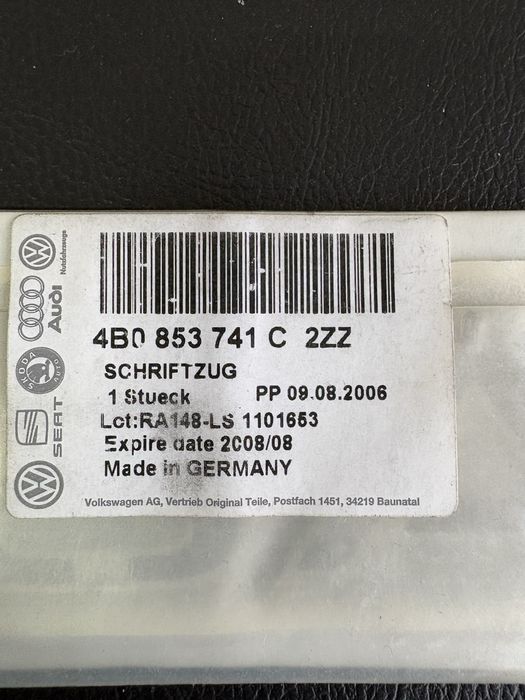 Продам значки на ауди A6 и S6