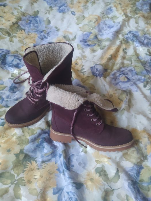 Ботиночки высокие натуралочка