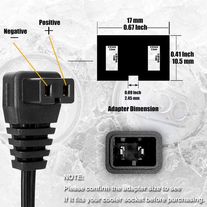 Cablu de alimentare prelungitor pentru frigider portabil MOTOPOWER