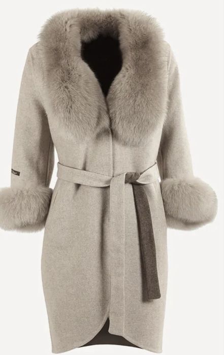 Палто от алпака и лисица