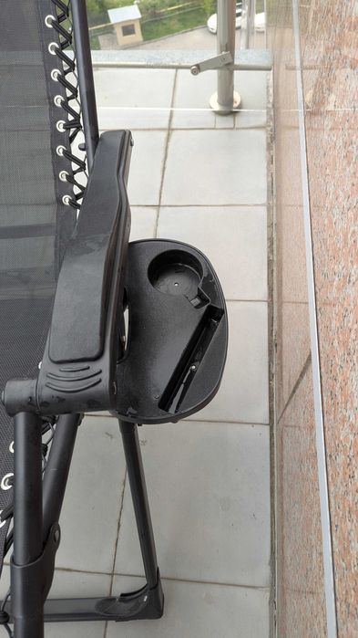 Сиденье лежак черный