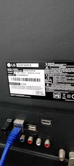 TV LG 4K 108CM In stare perfecta