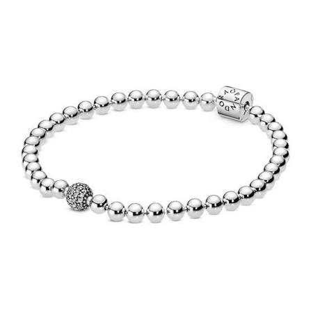 PANDORA Brățară cu mărgele în stil pavé, noua, pret excelent!
