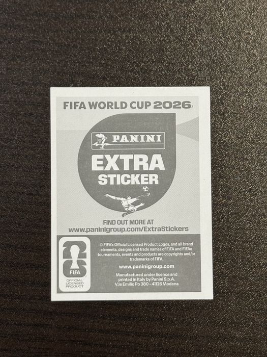 Mohamed Salah Panini WC26 Extra Sticker, stare perfecta