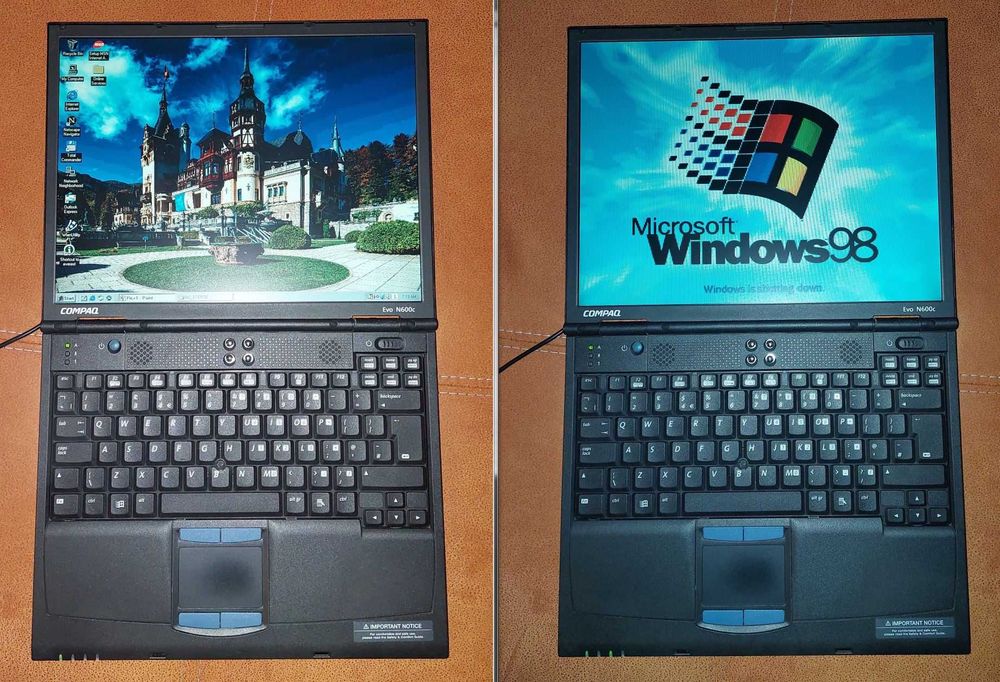 Laptop RETRO colectie Intel CompaQ EVO N600c - 25 + ani PERFECT