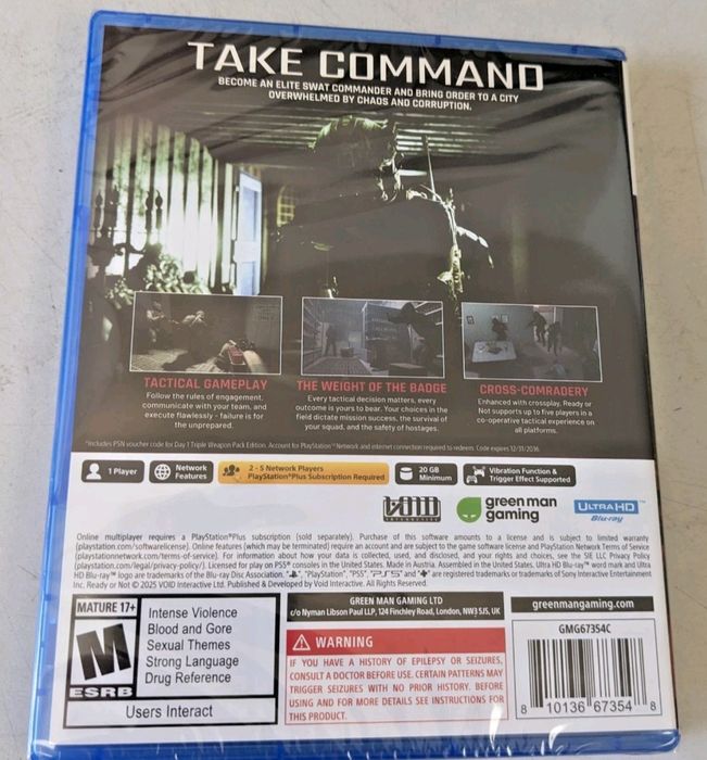 Ready or Not - Day 1 Ed. - Playstation 5