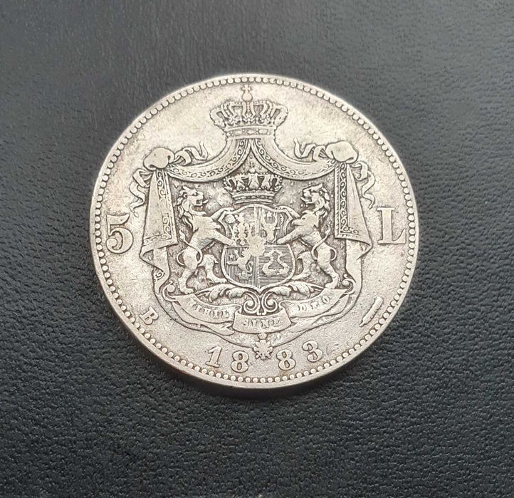 Moneda 5 lei 1883 argint