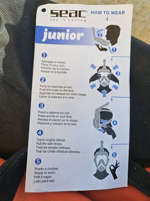 Masca snorkeling full face SEAC JUNIOR