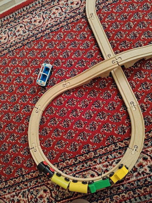 Jucării sine lemn cu trenuleț