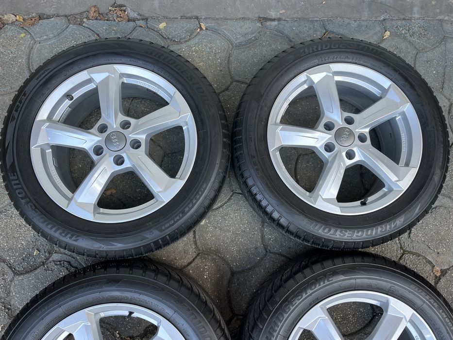 Jante 5x112mm, anvelope iarna 225/55 R17 Audi A4, B8, B9, A6 C6 C7, A5
