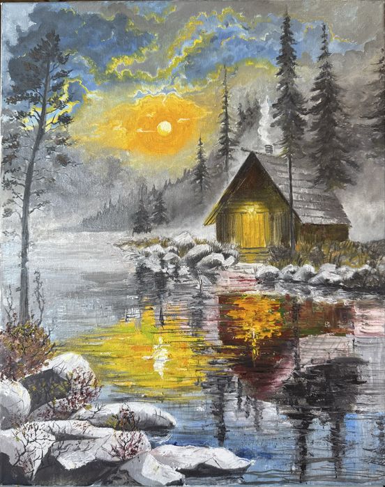 Маслена картина ,,Тихо езеро”