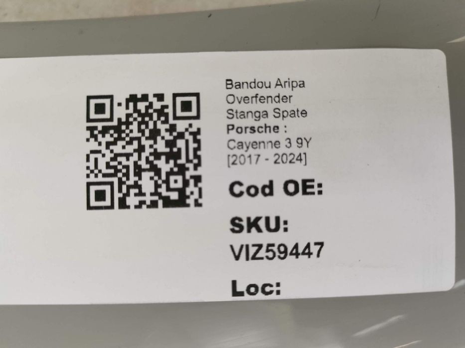 Bandou Aripa Overfender Stanga Spate Porsche  Cayenne Coupe 1 2019 202