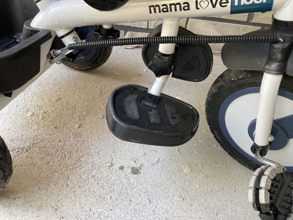 Tricicleta multifunctionala MamaLove Rider, Albastru
