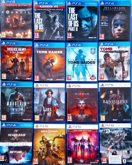 Vând jocuri PS4 și PS5 originale - stare foarte bună