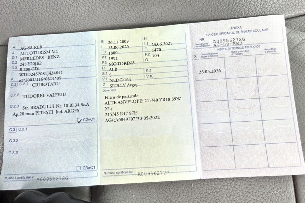 Vând mercedes clasa b 200 cdi