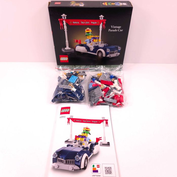Vând LEGO Icons Vintage Parade Car (40913)[243 Piese] Set Complet, Cutie + Instrucțiuni