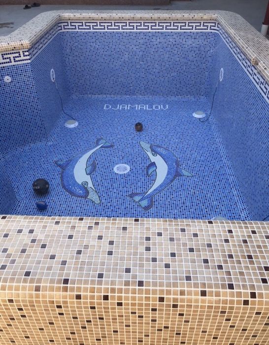 Майолика, мозайка Бассейн ва Фонтанлар учун ZETOGLASS MOSAIC