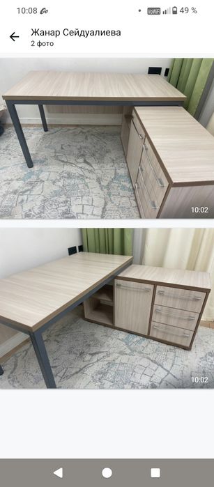 Срочно продам офисные стол парта очень дёшево за 30 тыс