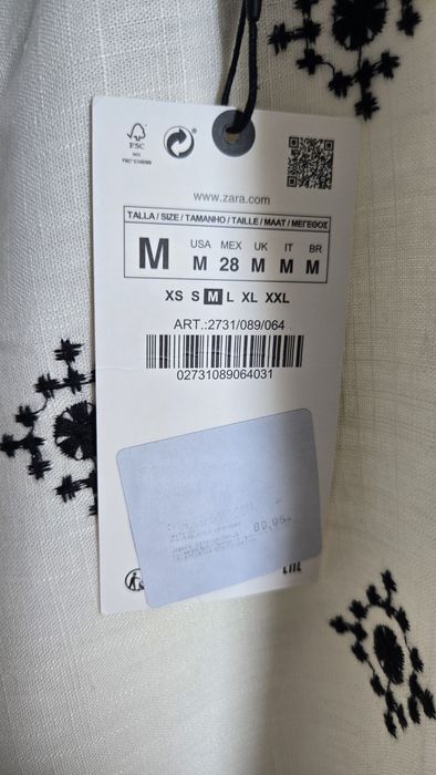 Зара панталон лен М