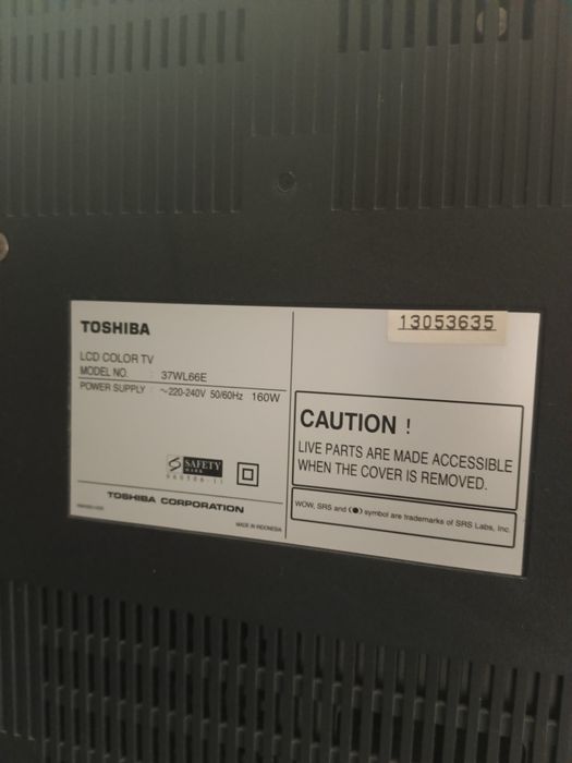 Продам телевизор Toshiba 110 см.
