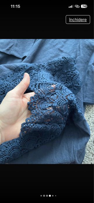 Rochita  bleumarin bumbac 100%