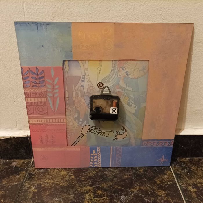 Стенен часовник, Арт, Квадратен, 30.5см