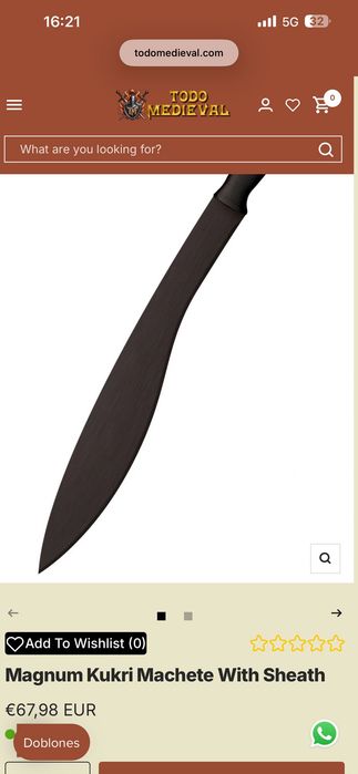 “Cold Steel” Magnum kukri machete- ЧИСТО НОВО