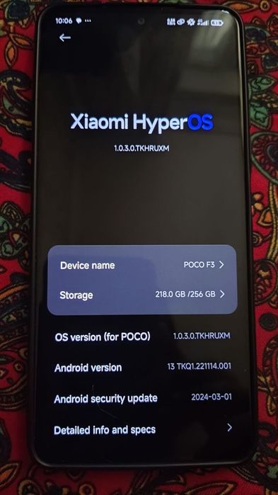 Poco F3 8/256 gb srochna