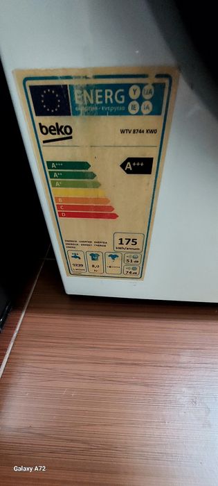Mașină de spălat rufe beko 8kg cu defect