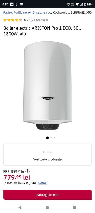Boiler Ariston 50l