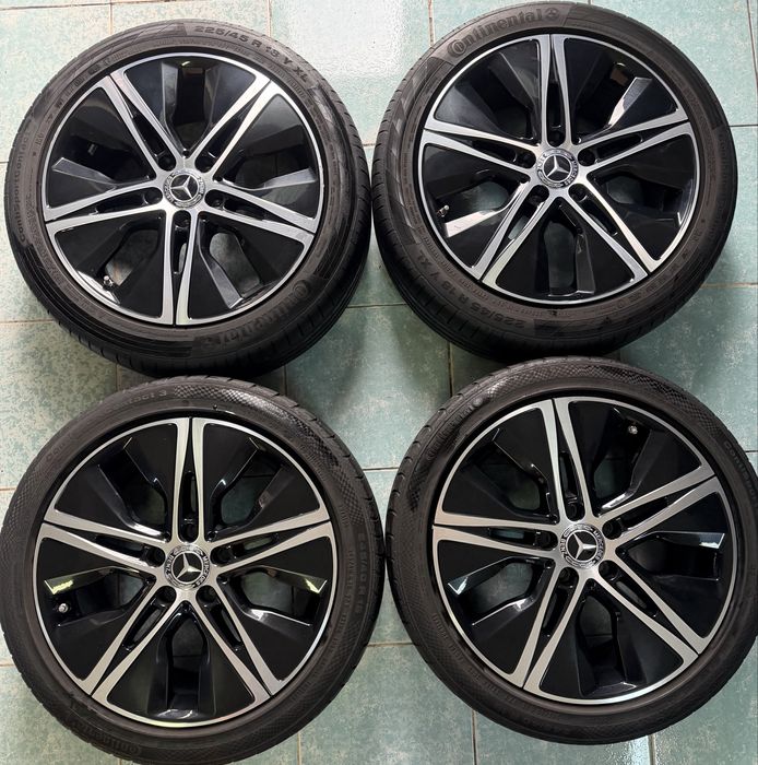 Jante aliaj bicolore R18 originale Mercedes C W205 T205 doua latimi