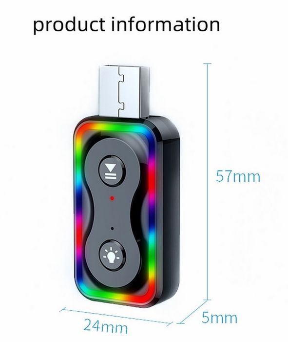 Приемник Aудио адаптер Bluetooth HZ-BT-Q1, USB, AUX