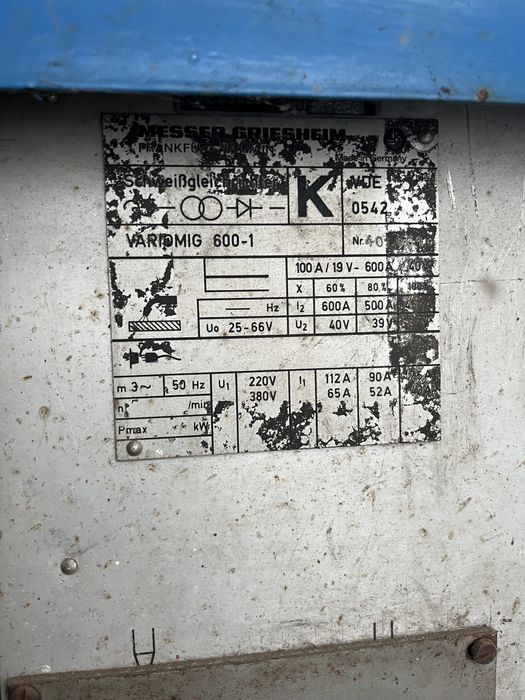 Aparat de sudura argon MIG mag Messer Greisheim industrial