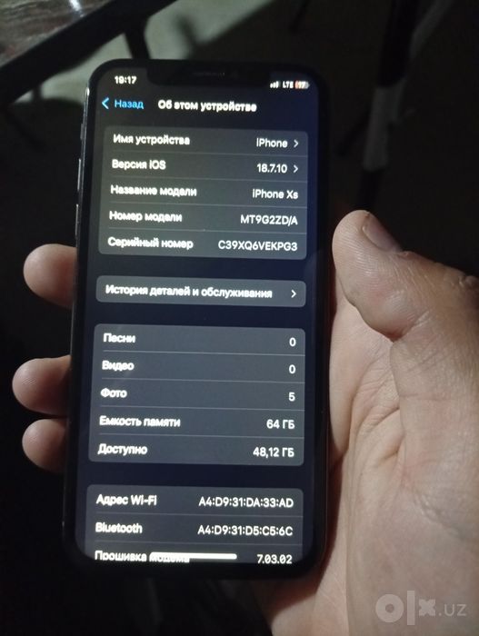 Iphone xs xolati oʻrtacha