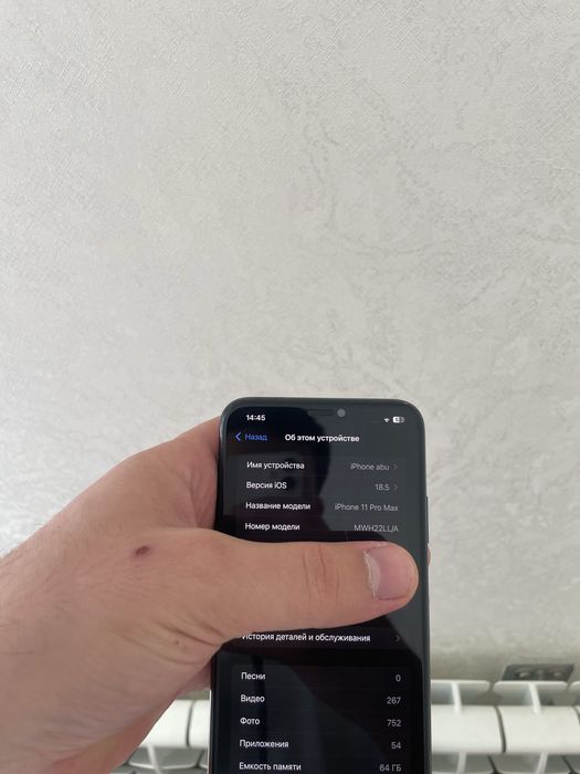 Iphone 11 pro max 64 gb 100%