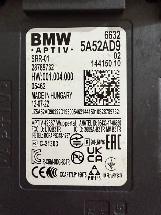Modul blind assist BMW X5 G05, X6 G06 : 5A0CDB0