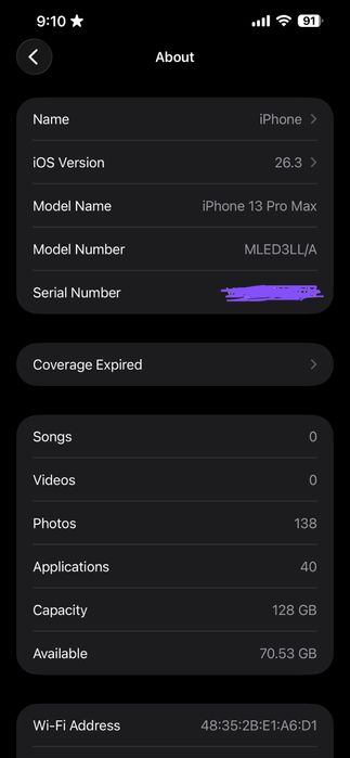 Iphone 13 pro max 128/92 sotiladi