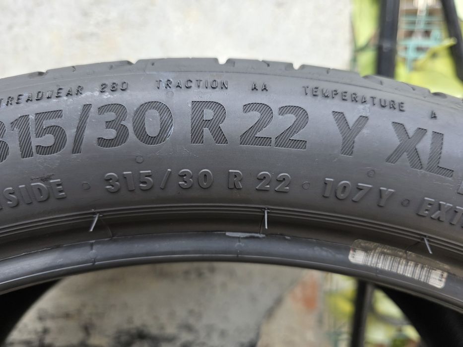 Vand două anvelope de vara continental 315 30 22 dot 1120