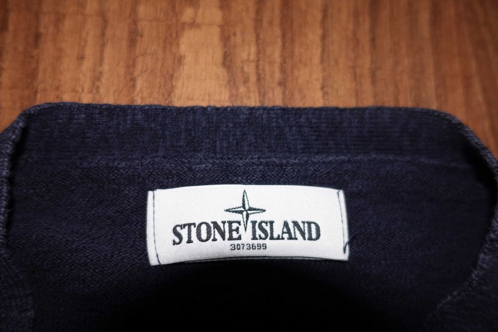 Pulover Stone Island, Marimea M, Albastru, Stare Foarte Buna