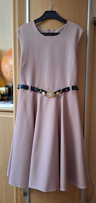 Платье с жакетом для девочки 10-11 лет. Рост 140