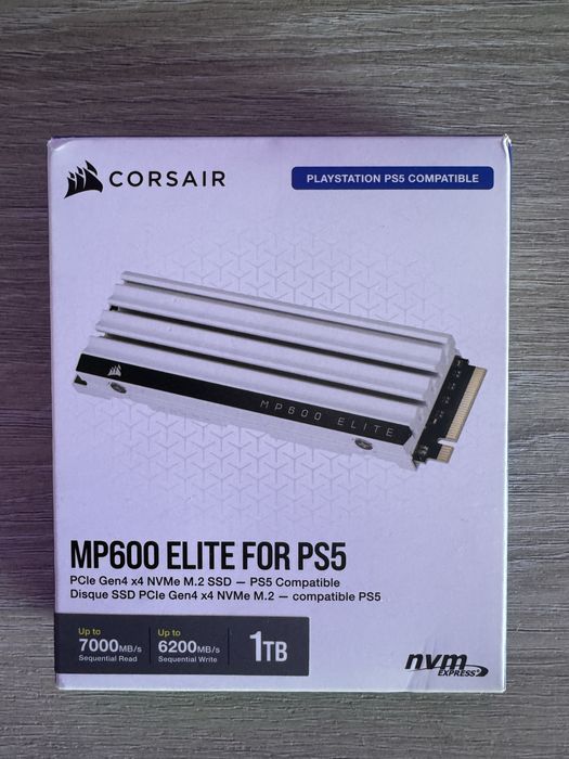 SSD Corsair MP600 Elite 1 TB, Gen 4 PCIe NVME M2, pentru PS5 dar si PC